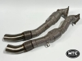 Downpipes se sportovními katalyzátory a středové díly MTC Motorsport Audi S6 / S7 C7 4G / S8 D4 4.0 TFSI V8 (12-19)