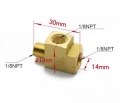 T adaptér 1/8"-NPT na přídavný senzor