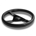 Volant Momo Montecarlo 320mm - černý/černý - kůže