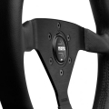 Volant Momo Montecarlo 320mm - černý/černý - kůže