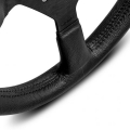 Volant Momo Montecarlo 320mm - černý/černý - kůže
