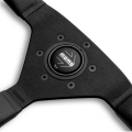Volant Momo Montecarlo 320mm - černý/černý - kůže