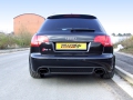 Catback výfuk Milltek Audi RS4 B7 4.2 V8 Sedan/Avant/Cabrio (06-08) - verze bez rezonátorů a bez klapek - koncovky černé