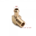 Fitinka 1/8"-NPT koleno 90° na hadici 6mm (1/4") - mosazná