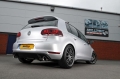 Catback výfuk Milltek VW Golf 6 GTi 2.0 TFSI 210PS (09-13) - verze s rezonátorem - koncovky leštěné 90mm Jet (homologace)