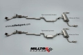 Catback výfuk Milltek VW Golf 6 GTi 2.0 TFSI 210PS (09-13) - verze bez rezonátoru - koncovky černé 100mm GT