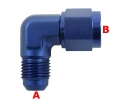 Spojovací fitinka koleno 90° D-08 (AN8) 3/4"x16-UNF - D-08 (AN8) 3/4"x16-UNF samec-samice