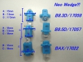 LED palubní deska Neo Wedge B8.5D (17057) jiskřivě modrá