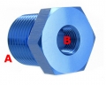 Redukční fitinka 3/8"-NPT samec - 1/8"-NPT samice