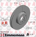 Přední brzdové kotouče Zimmermann BMW 348x36mm - 5x112mm - plné