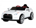 Dětské elektrické autícko Nissan GT-R / GTR R35 - barva bílá - licencované |