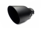 Koncovka výfuku kulatá zkosená - průměr 102mm - černá