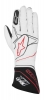 Závodní rukavice Alpinestars Tech 1ZX - bílé/černé | 