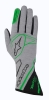 Závodní rukavice Alpinestars Tech 1Z - šedé/zelené | 