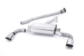 Secondary catback výfuk Milltek Toyota GT86 2.0 (12-) - verze bez rezonátoru - koncovky leštěné