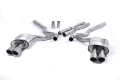 Catback výfuk Milltek Ford Mustang 5.0 V8 GT Fastback (15-18) - verze bez rezonátoru - koncovky titanové Quad (Roush)