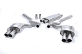 Catback výfuk Milltek Ford Mustang 5.0 V8 GT Fastback (15-18) - verze ValveSonic - koncovky titanové modré Quad (Roush)