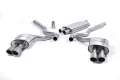 Catback výfuk Milltek Ford Mustang 2.3T EcoBoost Fastback (15-18) - verze s rezonátorem - koncovky titanové Quad (Roush)