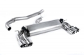 Catback výfuk Milltek VW Golf 7 R 2.0 TSI 300PS (14-16) - verze bez rezonátoru - koncovky leštěné