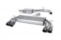 Catback výfuk Milltek VW Golf 7 R 2.0 TSI 300PS (14-16) - verze s rezonátorem Race - koncovky černé