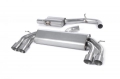 Catback výfuk Milltek VW Golf 7 R 2.0 TSI 300PS (14-16) - verze s rezonátorem Race - koncovky titanové modré