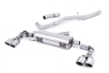 Catback výfuk Milltek Audi S1 8X 2.0 TFSI Quattro (14-) - verze bez rezonátoru - koncovky leštěné Oval
