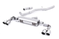 Catback výfuk Milltek Audi S1 8X 2.0 TFSI Quattro (14-) - verze bez rezonátoru - koncovky leštěné kulaté