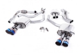 Catback výfuk Milltek Audi S4 B9 3.0 TFSI V6 Sedan/Avant bez sport. difer. (16-) - verze s rezonátorem - koncovky titanové modré GT100 (homologace)