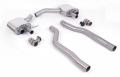 Front pipe back výfuk Milltek Audi RS6 C8 4.0 V8 Bi-Turbo (19-) - tišší verze - koncovky leštěné (homologace)