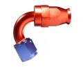 Fitinka koleno 120° D-06 (AN6) 9/16"x18-UNF - teflonová PTFE hadice