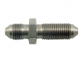 Upínací hlava (bulkhead) D-03 (AN3) 3/8"x24-UNF - M10 x 1,0 - nerezová
