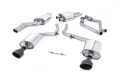 Catback výfuk Milltek Audi S5 B8 Sportback 3.0 TFSI Quattro (10-11) - verze s rezonátorem - koncovky černé Oval (homologace)