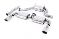 Catback výfuk Milltek VW Scirocco Mk3 R (09-16) - verze s rezonátorem - koncovky leštěné Oval (homologace)