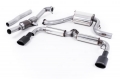 Turboback výfuk Milltek VW Scirocco Mk3 R (09-16) - verze s rezonátorem - koncovky černé Oval