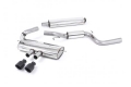 Catback výfuk Milltek Ford Focus Mk3 ST 2.0 EcoBoost 5-dv. hatchback (12-) - verze s rezonátorem - koncovky černé (homologace)