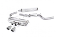 Catback výfuk Milltek Ford Focus Mk3 ST 2.0 EcoBoost 5-dv. hatchback (12-) - verze s rezonátorem - koncovky titanové (homologace)