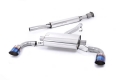 Secondary catback výfuk Milltek Subaru BRZ 2.0 (12-) - verze s rezonátorem - koncovky titanové modré (homologace)