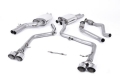 Catback výfuk Milltek Audi S4 B8.5 3.0 TFSI (12-16) - závodní verze Race - koncovky leštěné
