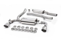 Catback výfuk Milltek Ford Focus Mk3 RS 2.3T EcoBoost 5-dv. Hatchback (16-) - verze s rezonátorem - koncovky titanové (homologace)